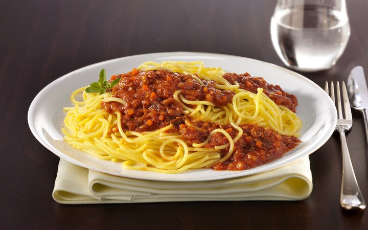 Schlemmer-Menü: Spaghetti „Bolognese