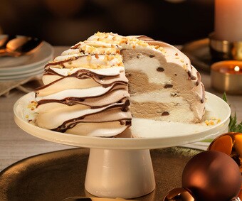 Eis-Dessert Torte Vanille-Haselnuss (Artikelnummer 10759)
