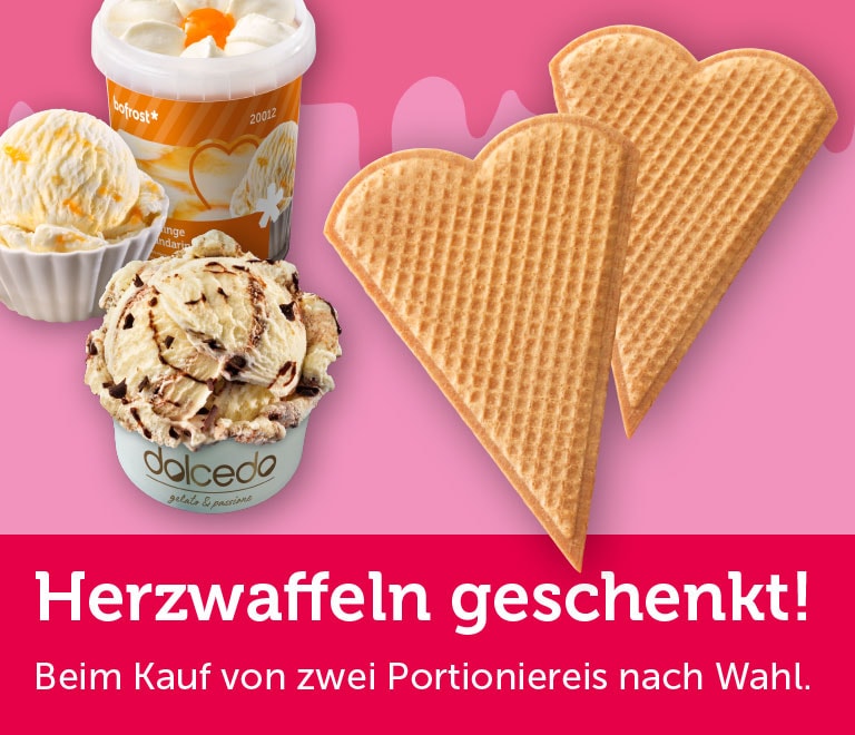 Herzwaffeln geschenkt zur Aktion