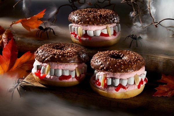 Gruselige Halloween-Schoko-Donuts