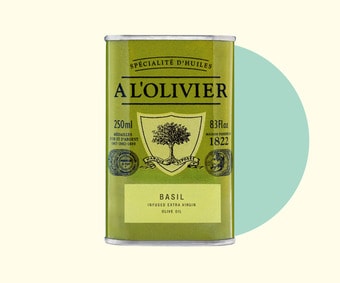 Olivenöl mit Basilikum, A L'Olivier (Artikelnummer 11908)