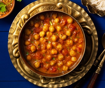 Kichererbsen-Curry mit Reis (Artikelnummer 20560)