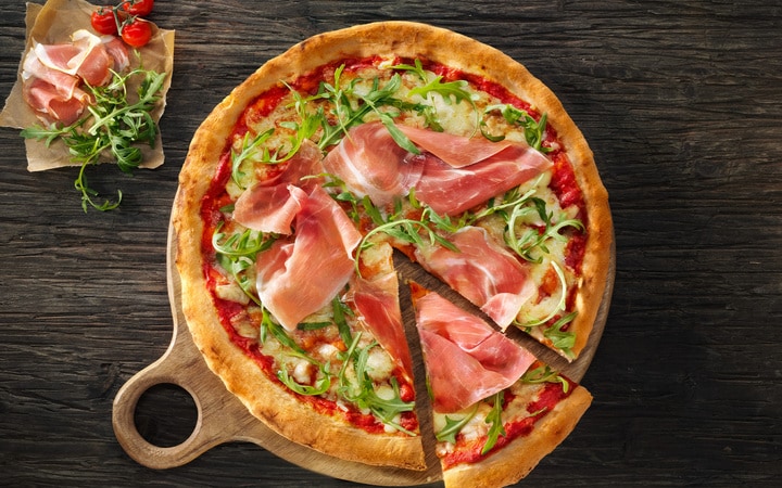 La Pizza grande rucola con prosciutto Ø 29 cm (Artikelnummer 10403)