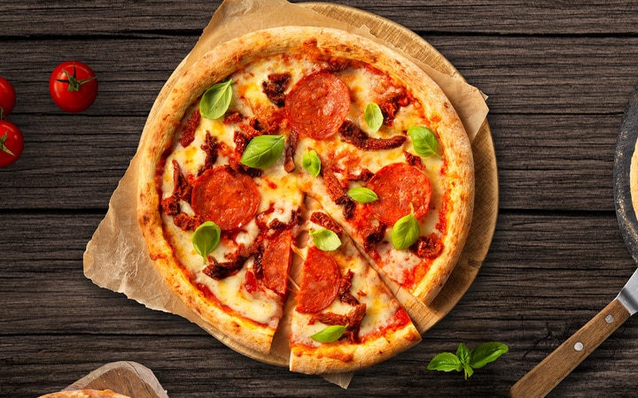 La Pizza Ventricina e Basilico (Artikelnummer 10407)