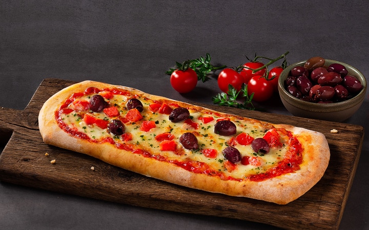 Pizza alla Romana Pomodoro e Olive (Artikelnummer 10414)