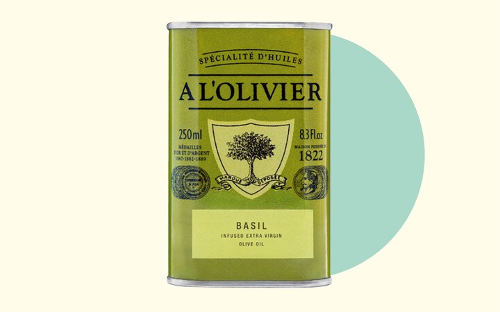 Olivenöl mit Basilikum, A L'Olivier (Artikelnummer 11908)