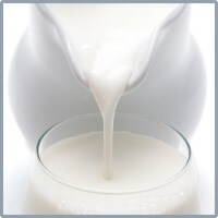 Hochwertige Zutaten für das beste dolcedo-Eis: Milch