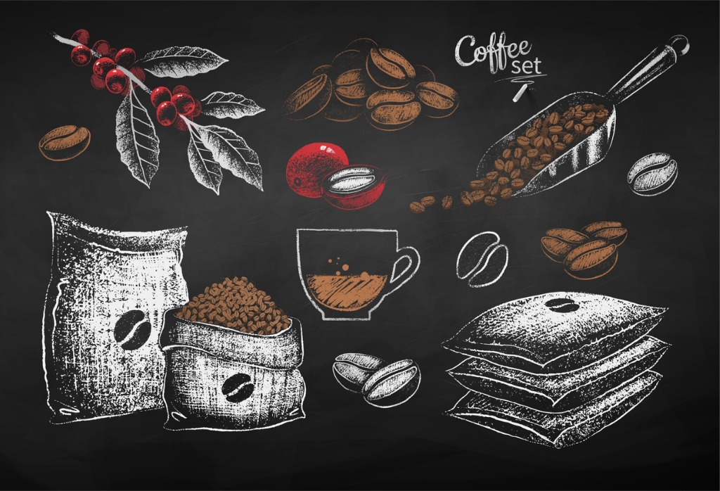 vector-illustrations-of-coffee-beans-sack-and-leaves-vector-id1162972974.jpg